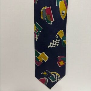 Vibrant Silk Geometric Men's Tie